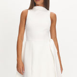Breaker High Neck Mini Dress White White