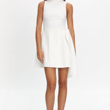 Breaker High Neck Mini Dress White White