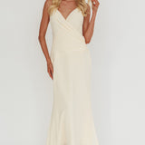 Lexxi Crossover Gathered Waist Maxi Dress Butter