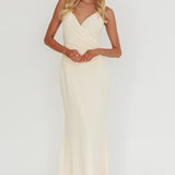 Lexxi Crossover Gathered Waist Maxi Dress Butter