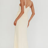 Lexxi Crossover Gathered Waist Maxi Dress Butter