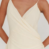 Lexxi Crossover Gathered Waist Maxi Dress Butter