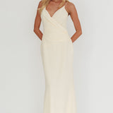 Lexxi Crossover Gathered Waist Maxi Dress Butter