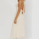 Maretha Cowl Halterneck Maxi Dress Butter