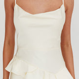 Jerica Ruffle Waist Maxi Dress Butter