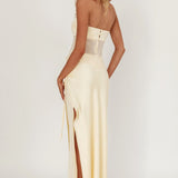 Jerica Wrap Front Maxi Skirt Butter