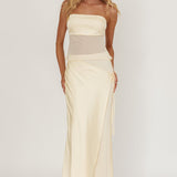 Jerica Wrap Front Maxi Skirt Butter
