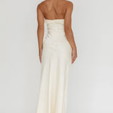 Starlet Halterneck Sash Maxi Dress Butter