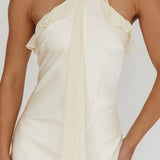 Starlet Halterneck Sash Maxi Dress Butter