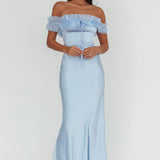 Summerfield Off-Shoulder Maxi Dress Blue