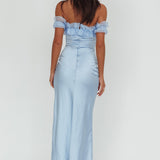 Summerfield Off-Shoulder Maxi Dress Blue