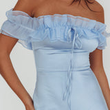 Summerfield Off-Shoulder Maxi Dress Blue