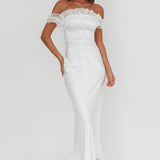 Summerfield Off-Shoulder Maxi Dress White