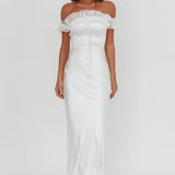 Summerfield Off-Shoulder Maxi Dress White