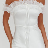 Summerfield Off-Shoulder Maxi Dress White