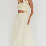 Simple Things Organza Maxi Skirt Butter