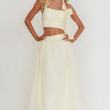 Simple Things Organza Maxi Skirt Butter