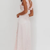 Zerai Ruffle Trimmed Maxi Dress Pink