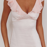 Zerai Ruffle Trimmed Maxi Dress Pink