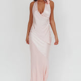 Easy Love Contrast Maxi Skirt Pink