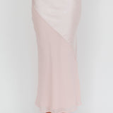 Easy Love Contrast Maxi Skirt Pink