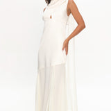 Meliza Keyhole Bust Maxi Dress Oyster