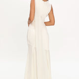 Meliza Keyhole Bust Maxi Dress Oyster