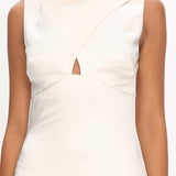 Meliza Keyhole Bust Maxi Dress Oyster