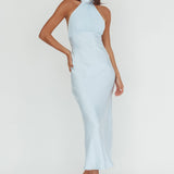 Kaivira Halterneck Maxi Dress Ice Blue