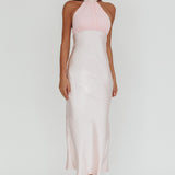 Kaivira Halterneck Maxi Dress Pink