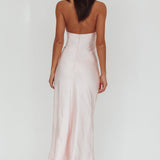Kaivira Halterneck Maxi Dress Pink