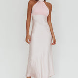 Kaivira Halterneck Maxi Dress Pink