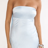 Lior Detachable Shoulder Maxi Dress Blue
