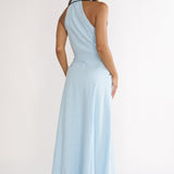 Teagun Collared Button Maxi Dress Blue