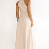 Teagun Collared Button Maxi Dress Stone