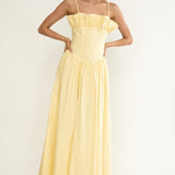 Pailin Frill Bust Maxi Dress Butter