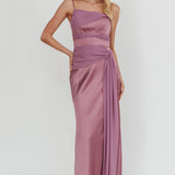 Wysandra Knot Detail Maxi Dress Grape