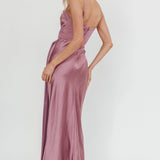 Wysandra Knot Detail Maxi Dress Grape