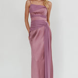 Wysandra Knot Detail Maxi Dress Grape