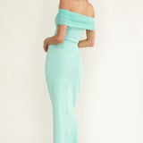 Love Languages Off-Shoulder Maxi Dress Mint