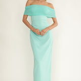 Love Languages Off-Shoulder Maxi Dress Mint