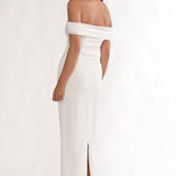 Love Languages Off-Shoulder Maxi Dress White