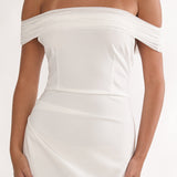 Love Languages Off-Shoulder Maxi Dress White