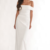 Love Languages Off-Shoulder Maxi Dress White
