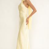 Alvara Crossover Halterneck Maxi Dress Butter