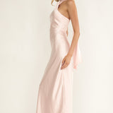 Alvara Crossover Halterneck Maxi Dress Pink