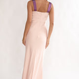 Elowra Bow Bust Maxi Dress Pink