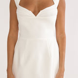 Korella Cap Sleeve Mini Dress White