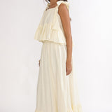 Alera Frill Hem Maxi Skirt Vanilla