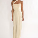 Merisalyn Strapless Scarf Maxi Dress Butter